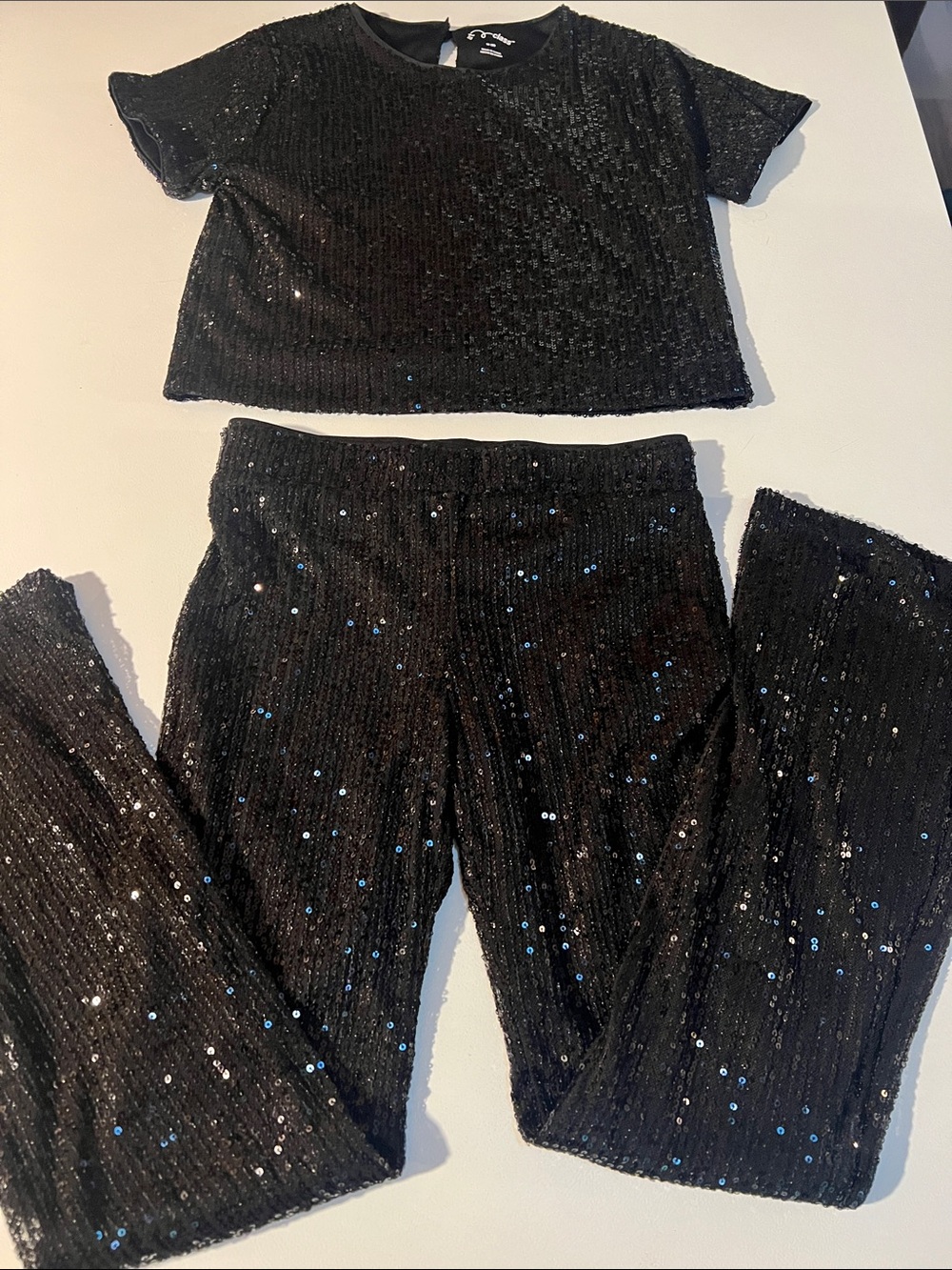 art class Black Sequin Leggings - Sparkle Knit Bottoms